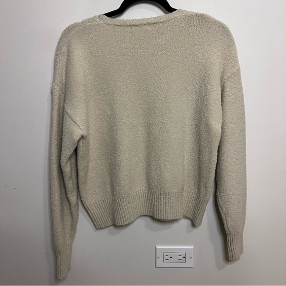 Rylee Cru Women's Cream Sweater with Horseshoe Design Western Cowgirl Horse - Picture 5 of 7